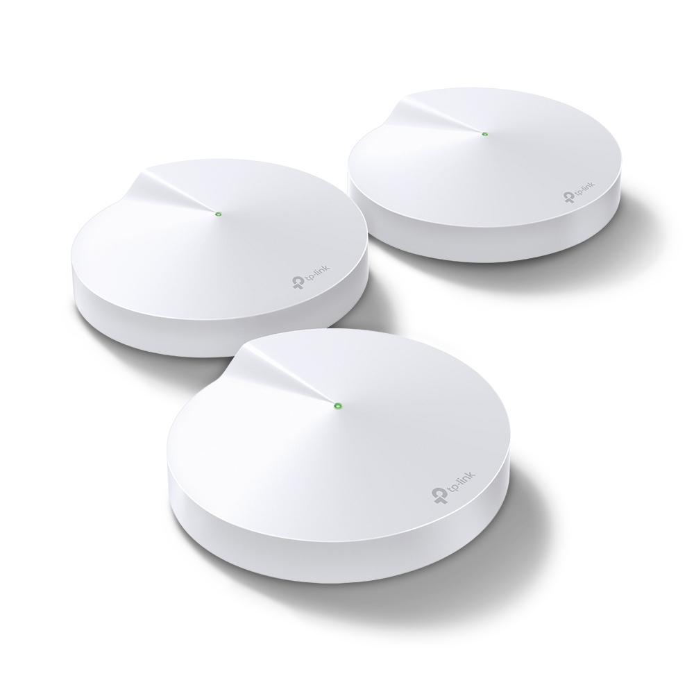 TP-Link Deco M9 Plus[3-pack] Banda tripla [2.4 GHz/5 GHz/5 GHz] Wi-Fi 5 [802.11ac] Bianco 2 Interno (TP-Link Deco M9 Plus - Wi-